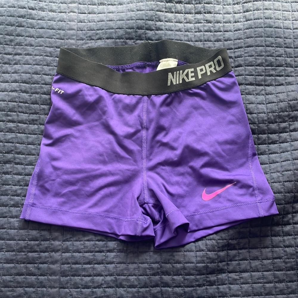 Nike purple dri-fit shorts, size S, like new